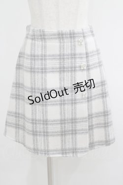 画像1: An MILLE / ビジューラップ台形スカート Free オフ H-25-05-09-1034-EL-SK-NS-ZT494