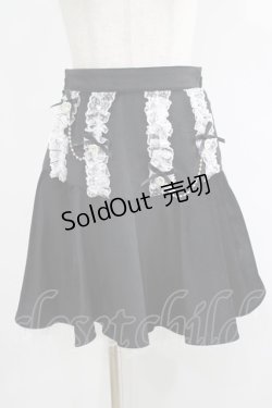 画像1: Secret Honey / アクセサリーボタンフレアスカート Free ブラック H-25-05-09-1038-CA-SK-NS-ZH