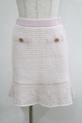 Lily Brown / LILY BROWN×MARY QUANTツイードニットスカート Free PINK H-25-05-09-1040-EL-SK-NS-ZH