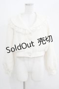 axes femme POETIQUE / ビッグ襟ガーリーブルゾン M 生成り H-25-05-09-1041-AX-JA-NS-ZH