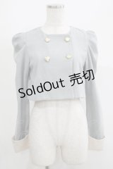 REDYAZEL / ダブルボタンバイカラージャケット S ブルー H-25-05-09-1043-GO-JA-NS-ZH