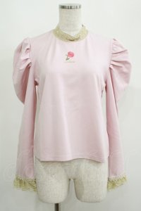 Lolime by mellfy memory / Mary rose ハイネックカットソー M PINK H-25-05-09-1044-GO-TO-NS-ZH