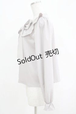 画像2: evelyn / 長袖リボンレースブラウス Free ピンク H-25-05-09-1047-LO-BL-NS-ZH