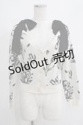 axes femme POETIQUE / フラワージャカードニットカーディガン M 生成り H-25-05-09-1065-AX-TO-NS-ZH