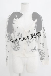 axes femme POETIQUE / フラワージャカードニットカーディガン M 生成り H-25-05-09-1065-AX-TO-NS-ZH