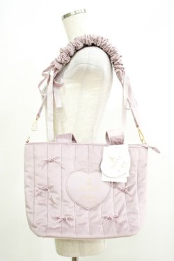 画像1: m petit by misako / AM* NIベロアリボン2WAY  ピンク H-25-05-09-1071-LO-BG-NS-ZH