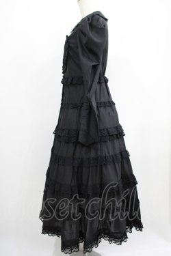 画像2: AVENCHUMU / Full of tiered long dress Free BLACK H-25-05-09-1007-LO-OP-NS-ZH