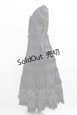 画像2: AVENCHUMU / Full of tiered long dress Free BLACK H-25-05-09-1007-LO-OP-NS-ZH