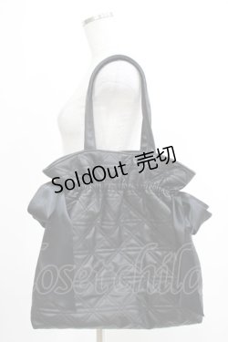 画像2: Maison de FLEUR / キルティングダブルリボントートバッグ Free ブラック H-25-05-09-1074-LO-BG-NS-ZH