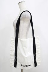 evelyn / ロゴフリルトートバッグ  オフ H-25-05-09-1075-LO-BG-NS-ZH