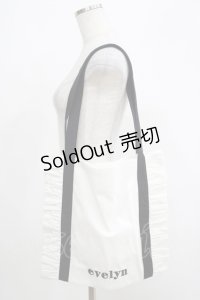 evelyn / ロゴフリルトートバッグ  オフ H-25-05-09-1075-LO-BG-NS-ZH