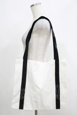 画像2: evelyn / ロゴフリルトートバッグ  オフ H-25-05-09-1075-LO-BG-NS-ZH