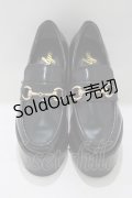 evelyn / ビット厚底ローファー S ブラック H-25-05-09-1081-LO-SH-NS-ZH