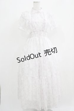 画像1: evelyn / ラメフリル花柄ワンピース（ロング） Free ピンク H-25-05-09-1008-LO-OP-NS-ZH