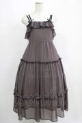 evelyn / ハートキャミロングワンピース Free チャコール H-25-05-09-1009-LO-OP-NS-ZH