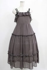 evelyn / ハートキャミロングワンピース Free チャコール H-25-05-09-1009-LO-OP-NS-ZH