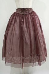 an another angelus / フロントレースアップチュールスカート Free BORDEAUX H-25-05-09-1014-CA-SK-NS-ZH