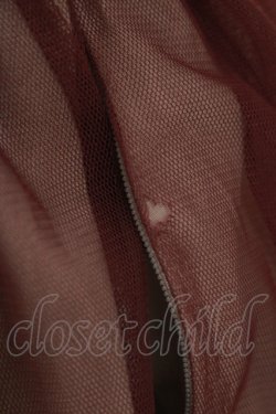 画像4: an another angelus / フロントレースアップチュールスカート Free BORDEAUX H-25-05-09-1014-CA-SK-NS-ZH