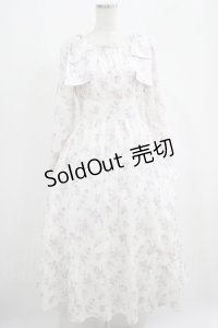 evelyn / 肩リボン花柄ワンピース Free ピンク H-25-05-09-1003-LO-OP-NS-ZH