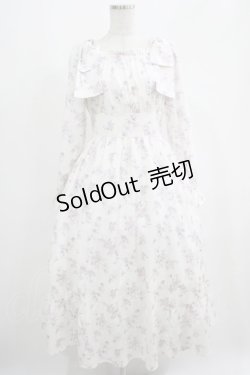 画像1: evelyn / 肩リボン花柄ワンピース Free ピンク H-25-05-09-1003-LO-OP-NS-ZH