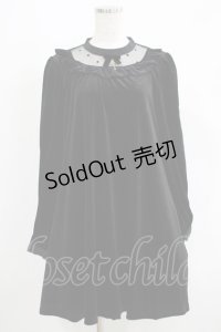 Amavel / ベロアワンピース Free ブラック H-25-05-09-1025-CA-OP-NS-ZH