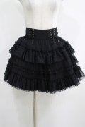 Rojita / レースアップチュールスカート Free ブラック H-25-05-09-1026-LO-SK-NS-ZH