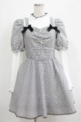 Honey Cinnamon / パフスリーブツイードセットアップ Free ブラック H-25-05-09-1029-LO-OP-NS-ZH
