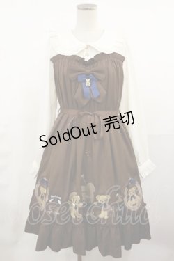 画像1: Amavel / Bears Closet スイートAラインワンピース Free ブラウン H-25-05-09-011-CA-OP-NS-ZH