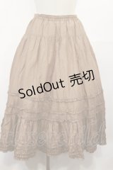 PINK HOUSE / 裾フリルスカート F ブラウン H-25-05-09-021-LO-SK-YZ-ZH