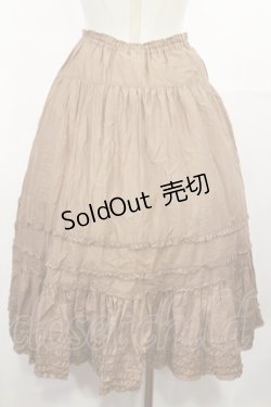 画像2: PINK HOUSE / 裾フリルスカート F ブラウン H-25-05-09-021-LO-SK-YZ-ZH