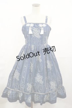 画像1: Snowdrop to Saint Maria（海外ロリータブランド） / ジャンパースカート L ネイビー H-25-05-09-003-LO-OP-NS-ZH