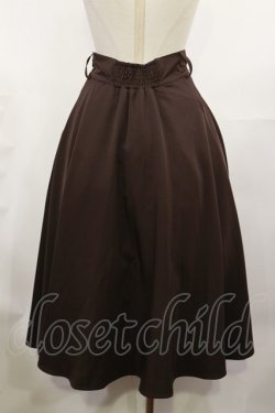 画像2: an another angelus / レリーフ金具ベルト付きフレアースカート Free BROWN H-25-05-09-025-CA-SK-NS-ZH