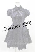 PUTUMAYO / 襟付きストライプワンピース  黒×紫 H-25-05-10-001-PT-OP-KB-ZH