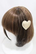 MILK / レザーハートバレッタ  ゴールド H-25-05-10-032-ML-AC-NS-ZH