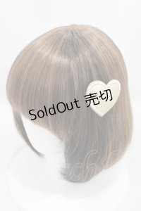 MILK / レザーハートバレッタ  ゴールド H-25-10-03-1028-ML-AC-NS-ZH