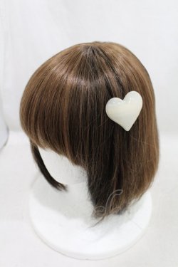 画像1: MILK / ハニーハートバレッタ  アイボリー H-25-05-10-033-ML-AC-NS-ZH