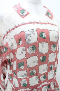 画像4: Jane Marple Dans Le Salon / Winter leafのタブリエドレス  ピンク H-25-05-10-003-JM-OP-KB-ZH