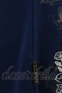画像3: Ozz oneste / 刺繍チャイナ半袖カットソー  紺 H-25-05-10-1034-OO-TO-KB-ZH
