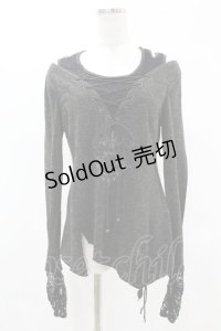 Rozen Kavalier / レイヤードオフショルトップス  黒 H-25-05-10-1046-OO-TO-KB-ZH