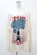 MILKBOY / JESUS CHRIST L.S Tee  ナチュラル H-25-05-10-1051-MB-TO-KB-ZH