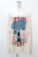 MILKBOY / JESUS CHRIST L.S Tee  ナチュラル H-25-08-10-001-MB-TO-KB-ZH
