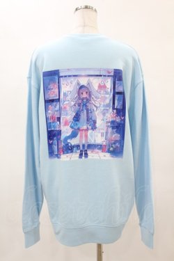 画像2: NieR Clothing / ブルーラビットトレーナー【BACK DESIGN】  サックス H-25-05-10-1055-PU-TO-KB-ZH