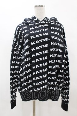 画像1: Katie / KATIE LOGO FAB BIG HOODIE  黒 H-25-05-10-1059-LO-TO-KB-ZH