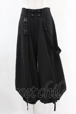 画像1: Princess Chronicles / ラビット黒皇子のアサシンスタイルパンツ L 黒 H-25-05-10-1008-PU-PA-KB-ZH
