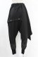 画像2: NieR Clothing / アシメレイヤードパンツ F 黒 H-25-05-10-1009-PU-PA-KB-ZH (2)