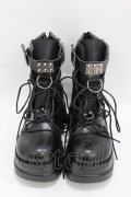 NieR Clothing / 軽量×厚底ブーツ【内側防寒仕様】 EU37 黒 H-25-05-10-1002-PU-SH-KB-ZH