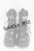 NieR Clothing / 軽量×厚底ブーツ【内側防寒仕様】 EU37 黒 H-25-05-10-1002-PU-SH-KB-ZH