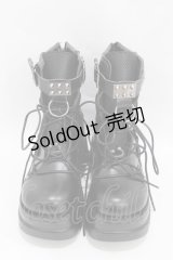 NieR Clothing / 軽量×厚底ブーツ【内側防寒仕様】 EU37 黒 H-25-05-10-1002-PU-SH-KB-ZH