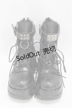 画像1: NieR Clothing / 軽量×厚底ブーツ【内側防寒仕様】 EU37 黒 H-25-05-10-1002-PU-SH-KB-ZH