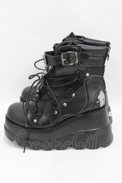 画像2: NieR Clothing / 軽量×厚底ブーツ【内側防寒仕様】 EU37 黒 H-25-05-10-1002-PU-SH-KB-ZH